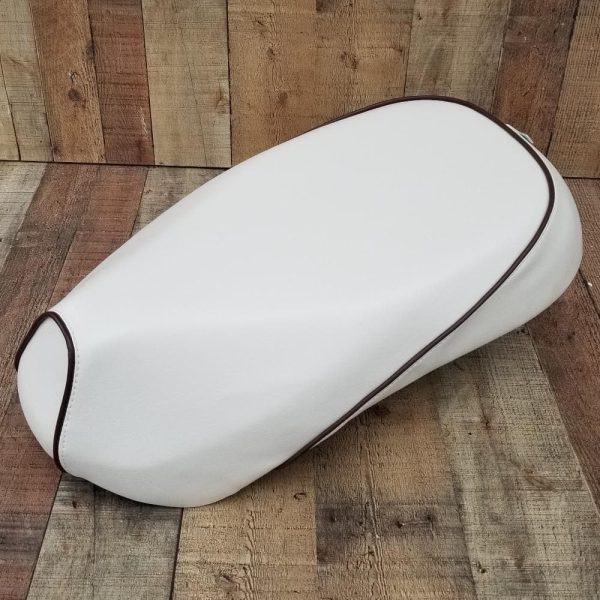 Sym Mio Seat Cover Cottage White with Piping Cheap