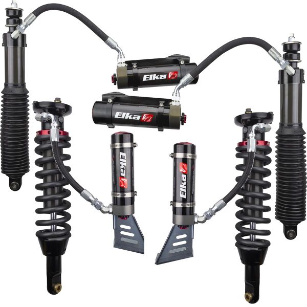 2003-2009 Toyota 4Runner Elka 2.5 DC Reservoir Front & Rear Shocks Kit - Stock Geometry Online now