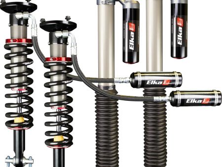 2015-2019 Ford F-150 4x4 Elka 2.5 Reservoir Front & Rear Shocks Kit - UCA or Lift Kit Online Sale