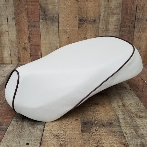 Sym Mio Seat Cover Cottage White with Piping Cheap