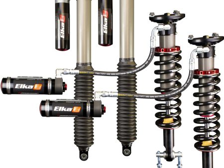 2015-2019 Ford F-150 4x4 Elka 2.5 DC Reservoir Front & Rear Shocks Kit - Stock Geometry For Discount