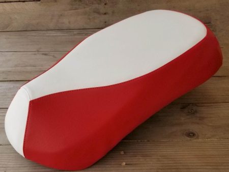 Sym Mio 50 - 150 Seat Cover White and Red Supply