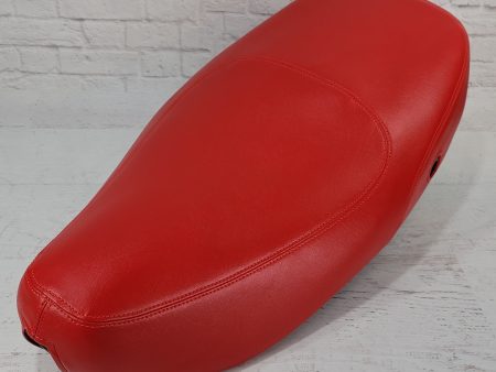 Vespa LX 50   150 Red, Pink, White Seat Cover with French Seams Hot on Sale