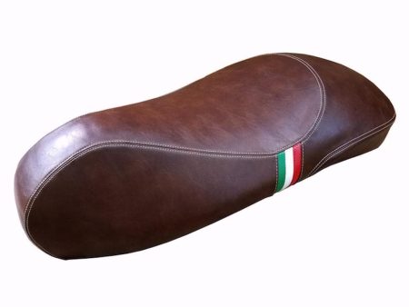 Vespa GTS GTV Sport Saddle Eurogel Seat Cover Whiskey Brown Italian Stripes Online now