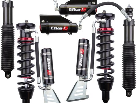 2010-2019 Toyota 4Runner Elka 2.5 Reservoir Front & Rear Shocks Kit without KDSS - Stock Geometry For Discount