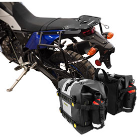 Tusk Pannier Racks with Nelson Rigg Hurricane Dry Saddlebags with Top Rack Black Online Hot Sale