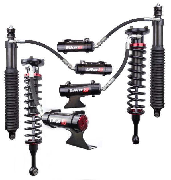 2007-2019 Toyota Tundra Elka 2.5 Reservoir Front & Rear Shocks Kit - UCA or Lift Kit For Cheap