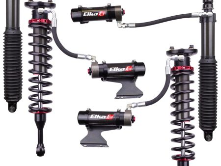 2007-2019 Toyota Tundra Elka 2.5 DC Reservoir Front & Rear Shocks Kit - UCA or Lift Kit Fashion